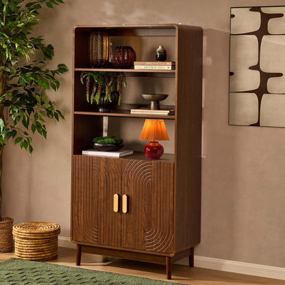 DUS-CC2-06947 Grade-B Dusk Marnie Bookshelf - Walnut RRP £229.00