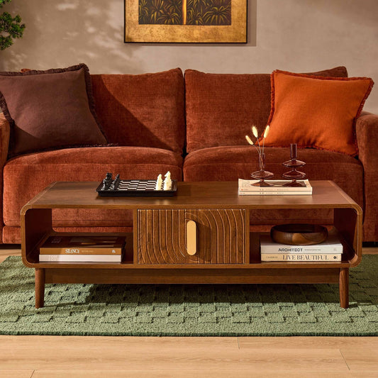 DUS-CC2-05457 Grade-B Dusk Marnie Coffee Table - Walnut RRP £159.00