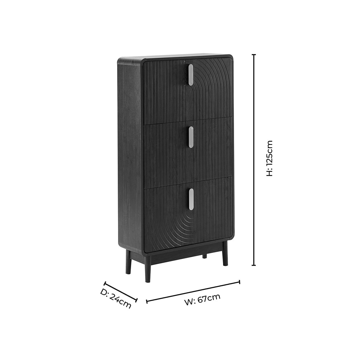 DUS-CC2-06648 Grade-B Dusk Marnie Walnut Shoe Storage Unit RRP £189.00