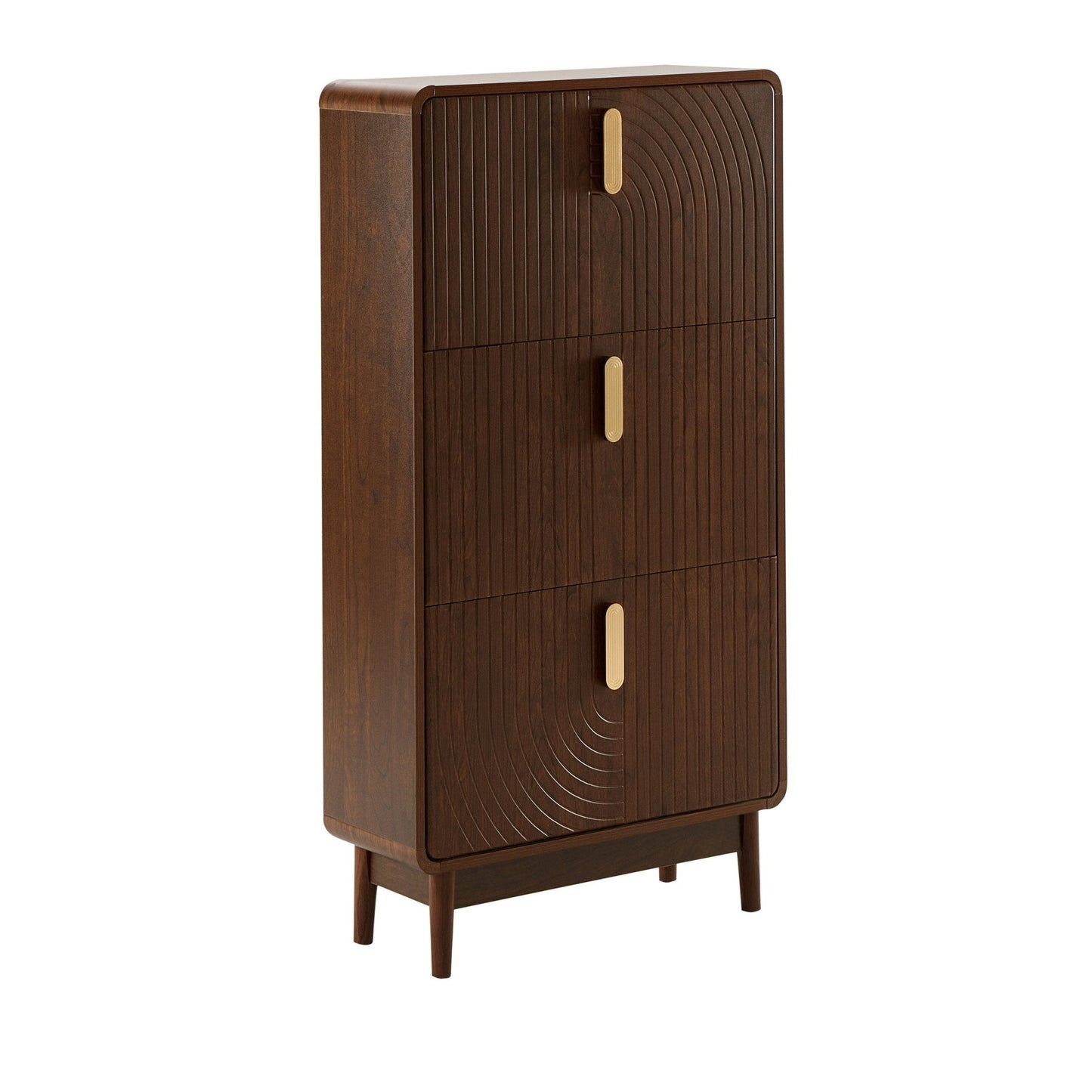 DUS-CC2-06648 Grade-B Dusk Marnie Walnut Shoe Storage Unit RRP £189.00
