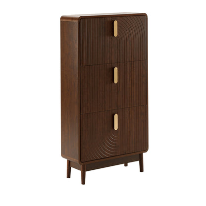 DUS-CC2-06648 Grade-B Dusk Marnie Walnut Shoe Storage Unit RRP £189.00