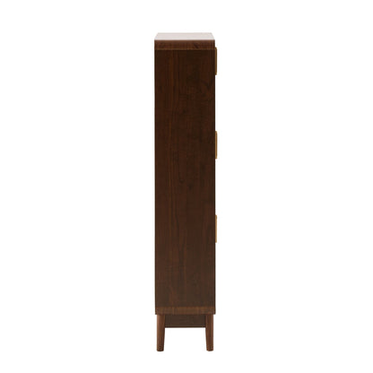 DUS-CC2-06648 Grade-B Dusk Marnie Walnut Shoe Storage Unit RRP £189.00