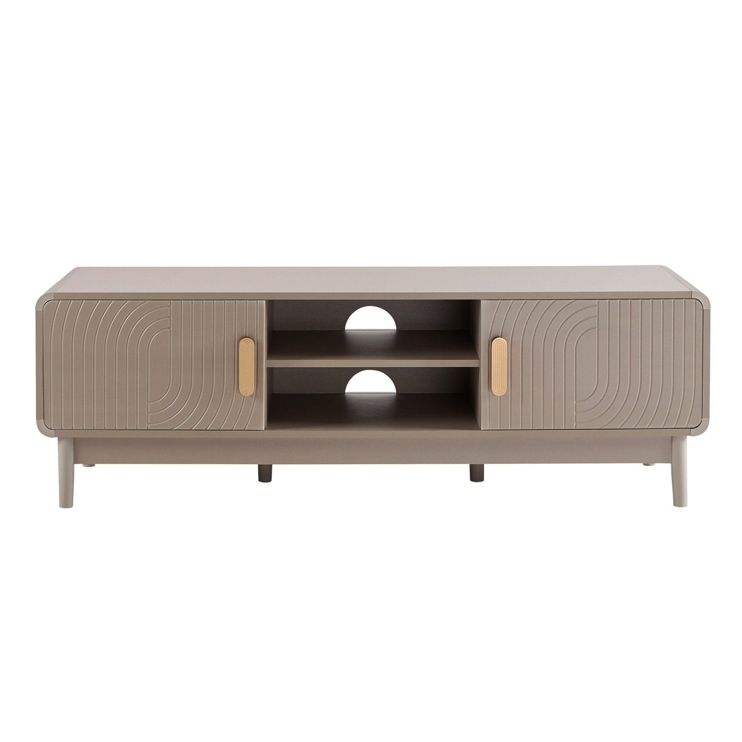 DUS-CC2-06592 Grade-B Dusk Marnie Tv Unit for TVs up to 60"- Taupe RRP £179.00