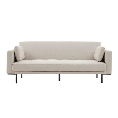 Dusk Hudson Grade B Stone Grey Linen Look Click Clack Sofa Bed RRP £339