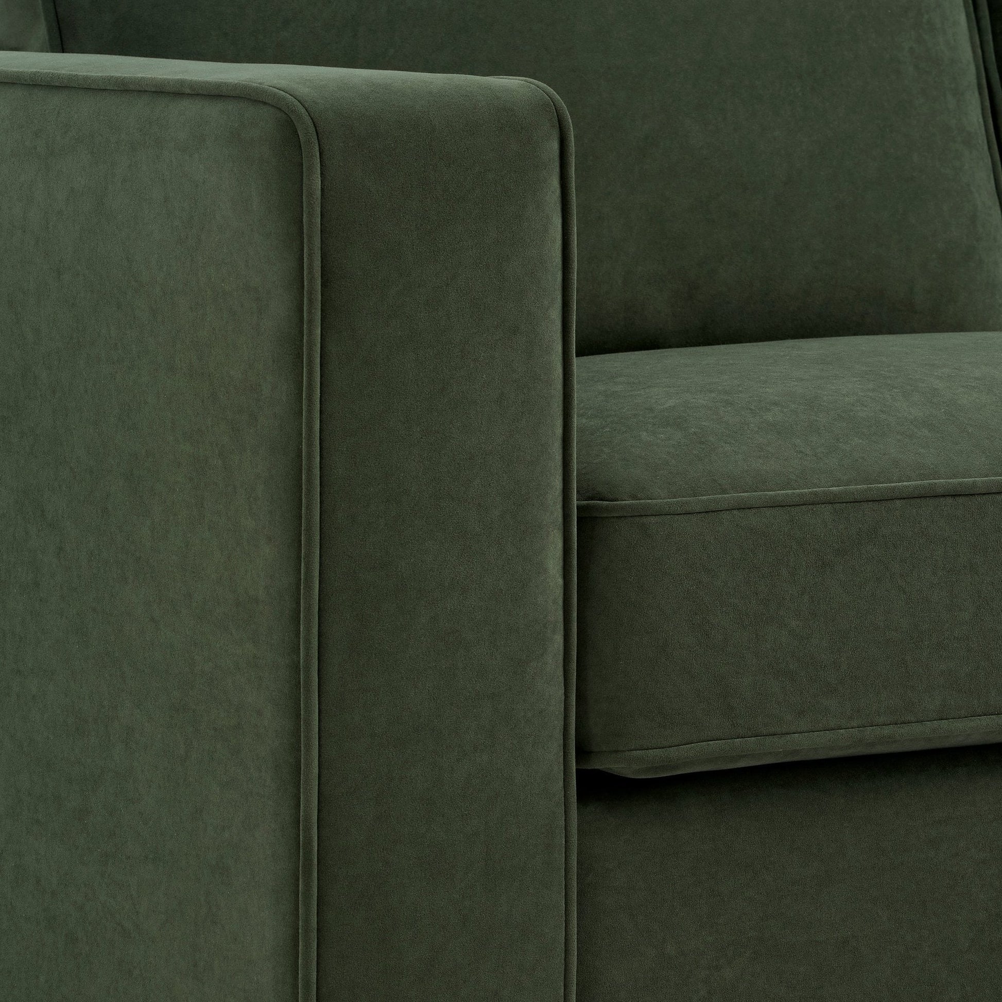Dusk Soho Grade B Right Hand Storage Chaise Sofa - Dark Olive RRP £773