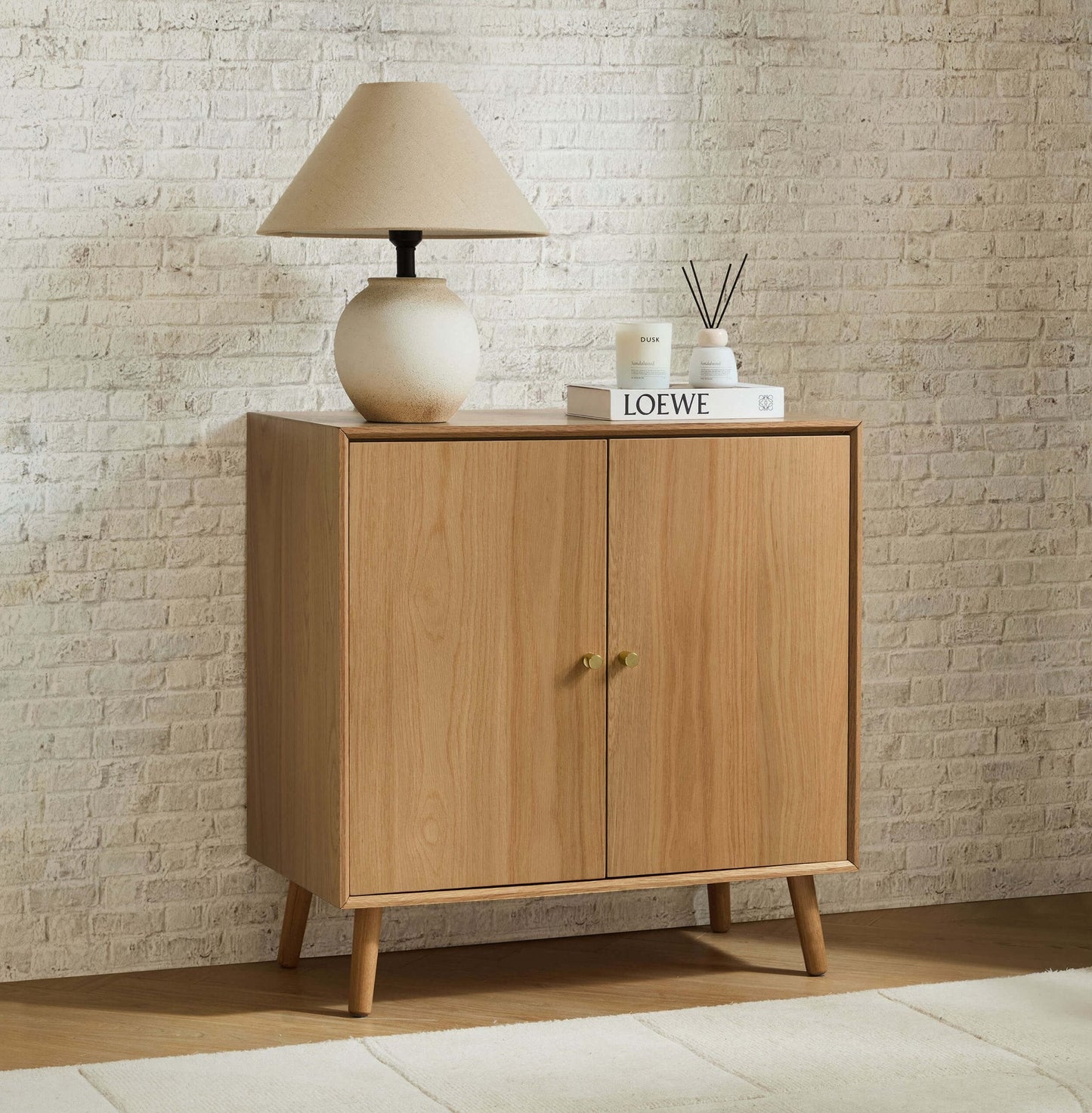 Dusk Grade B Heidi Light Oak 2 Door Sideboard RRP £259