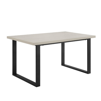 CCY-STO-00457 Grade-B Dusk Harper 4-6 Seater Dining Table - Wood/Black RRP £309