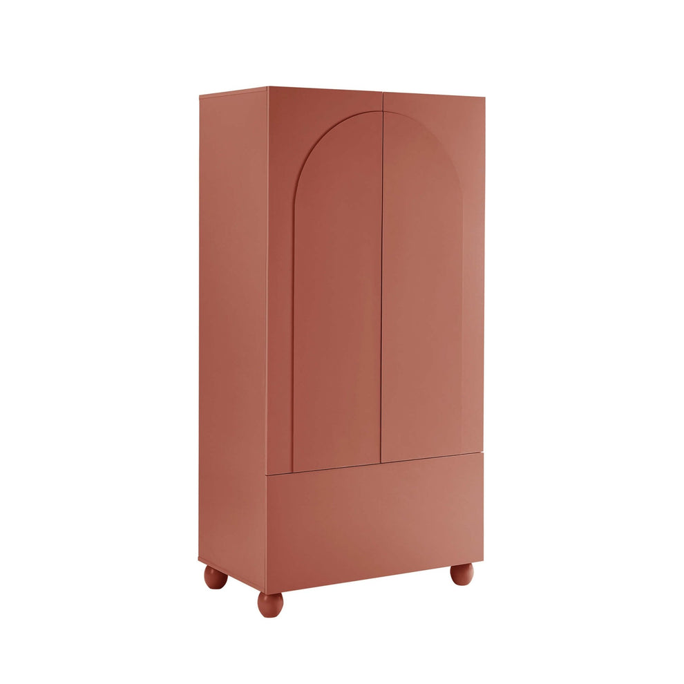 Dusk Rachel Grade B Terracotta Arch Front 2 Door Wardrobe with Drawer RRP £269