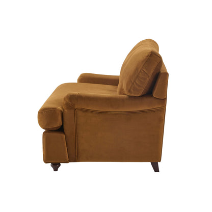 Dusk Hampshire Grade NEW Muted Gold Velvet Loveseat Sofa Bed RRP £559
