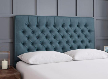 Dreams Grade B Bracken Halley Cornflower Blue King Size Strutted Headboard RRP £549