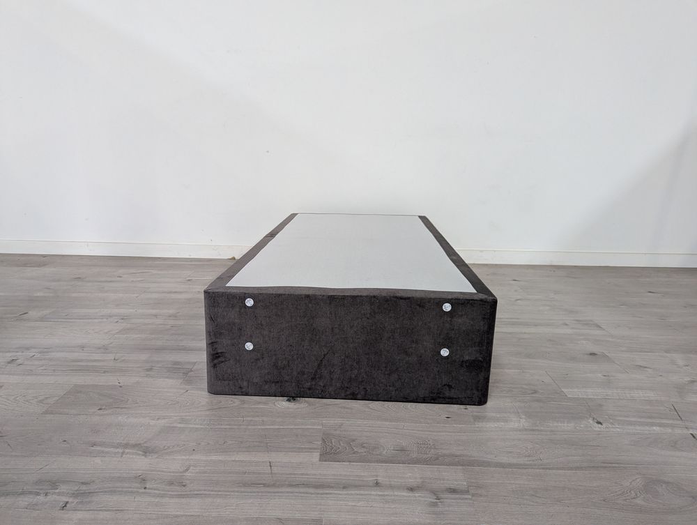 Modern Grade B Slate Velvet Single 2 Drawer Storage Divan Bed Base RRP £450
