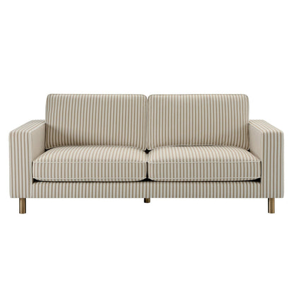 Dusk Soho Grade B, Sand Stripe 3 Seater Sofa RRP £569