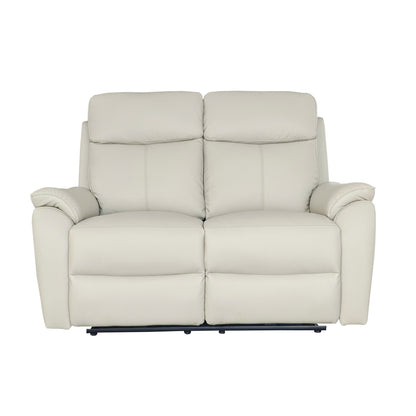 Aspire Kingsmere Grade BC Pewter Leather 2 Seater Power Recliner Sofa RRP £710