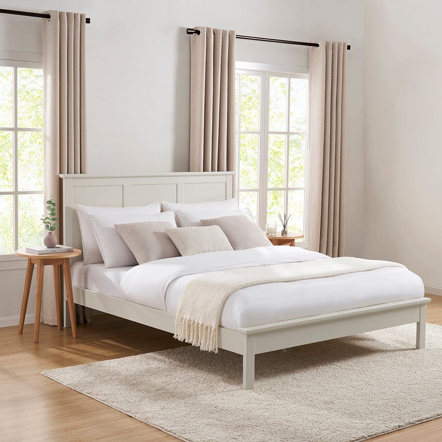 DUS-CC2-08070 Grade-B Dusk Salcombe Wooden Bed Frame King Size in Stone RRP £239.00