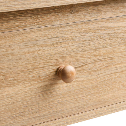 DUS-CC2-02463 Grade-B Dusk Nell 1 Drawer Nightstand - Light Wood RRP £79.00