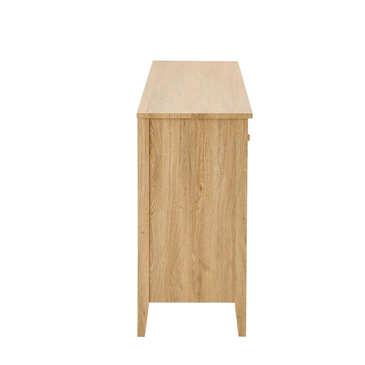 DUS-CC2-06657 Grade-B Dusk Nell 3 Door Sideboard with Drawers - Light Wood RRP £186.00