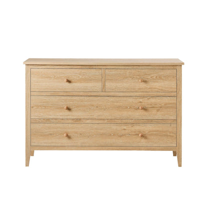 DUS-CC2-08516 Grade-B Dusk Nell 4 Drawer Chest - Light Wood RRP £209.00