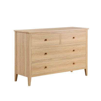 DUS-CC2-08516 Grade-B Dusk Nell 4 Drawer Chest - Light Wood RRP £209.00