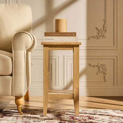 DUS-CC2-08648 Grade-B Dusk Nell Side Table - Light Wood RRP £39.00