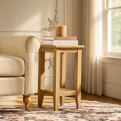 DUS-CC2-08648 Grade-B Dusk Nell Side Table - Light Wood RRP £39.00