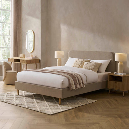 Dusk Ascot Grade B Stone Grey Super King Bed Frame RRP £299