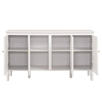 Dusk Ruby Grade B Washed Stone Grey 4 Door Sideboard RRP £289