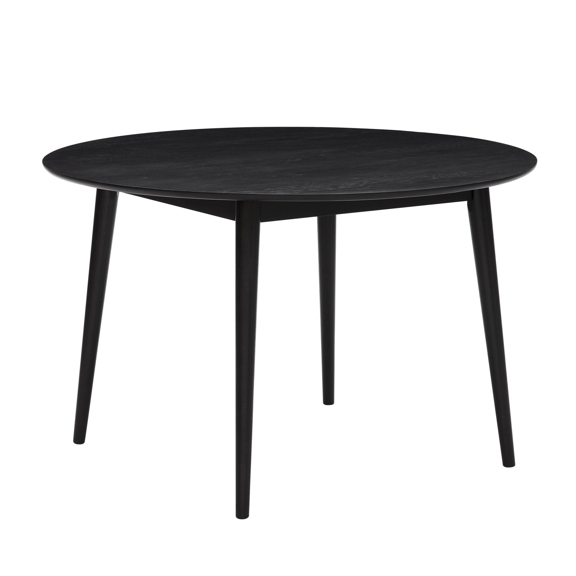 Dusk Heidi Grade B Black Oak 4-6 Seater Round Dining Table RRP £399