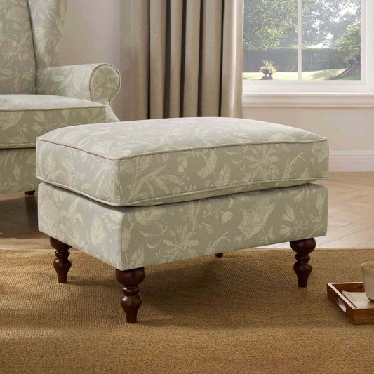 DUS-CC2-04092 Grade-B Dusk Nora Pouffe - Floral RRP £149.00