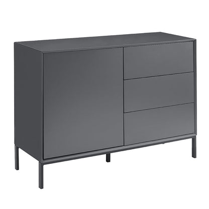 DUS-CC2-00511 Grade-B Dusk Nova Small Sideboard with Drawers - Charcoal RRP £189.00