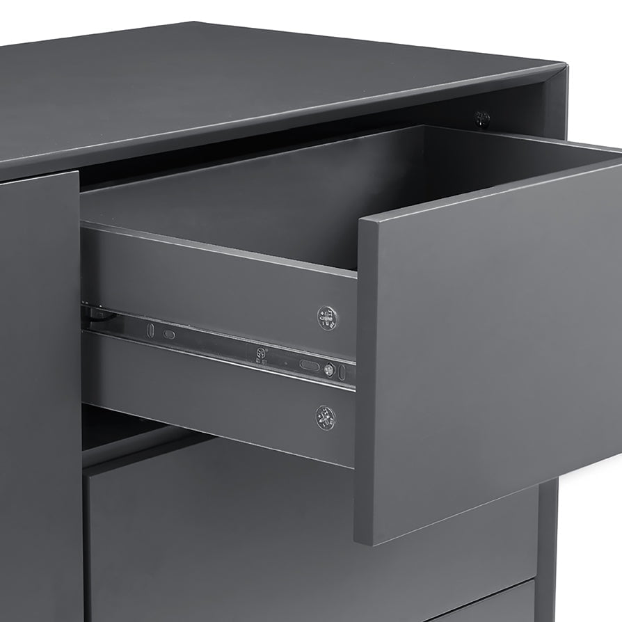 DUS-CC2-00511 Grade-B Dusk Nova Small Sideboard with Drawers - Charcoal RRP £189.00