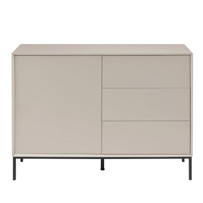 DUS-CC2-04089 Grade-B Dusk Nova Small Sideboard with Drawers - Taupe RRP £142.00