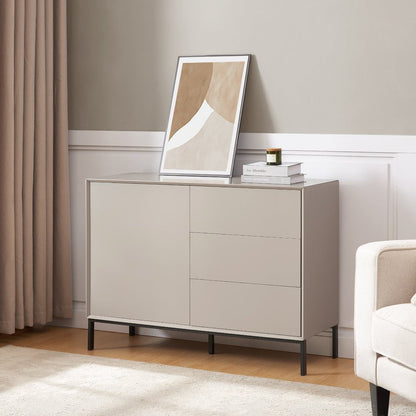 DUS-CC2-04089 Grade-B Dusk Nova Small Sideboard with Drawers - Taupe RRP £142.00