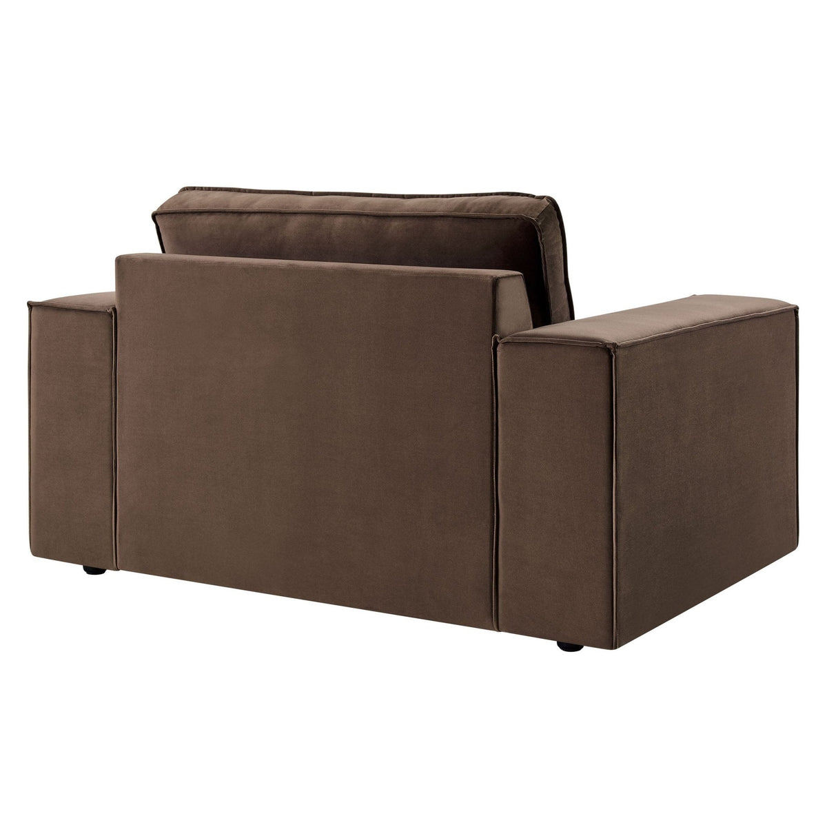 Dusk Brooklyn Grade B Cappuccino Velvet Loveseat RRP £489