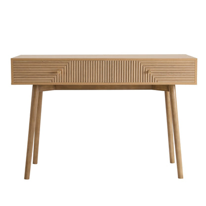 DUS-CC2-08028 Grade-B Dusk Dora Dressing Table Console - Light Wood RRP £159.00