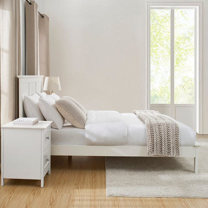 DUS-CC2-07495 Grade-B Dusk Salcombe Single Bed Frame - White RRP £179.00