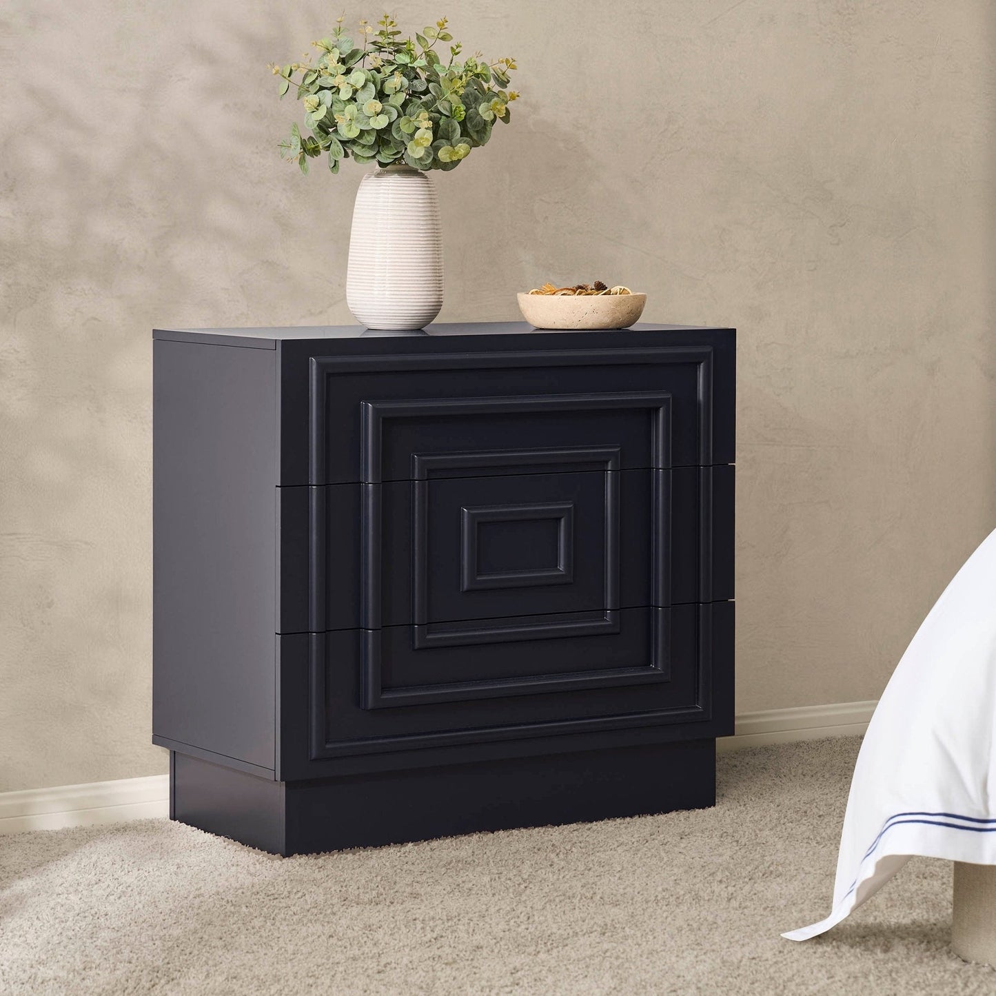 Dusk Harlow Grade B Midnight 3 Drawer Chest of Drawers RRP £199