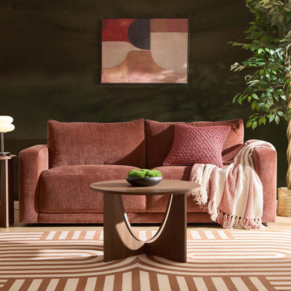 Dusk Grade B Chicago Chenille Dark Rust 3 Seater Sofa RRP £512