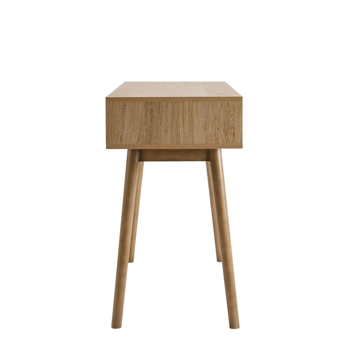 DUS-CC2-08028 Grade-B Dusk Dora Dressing Table Console - Light Wood RRP £159.00