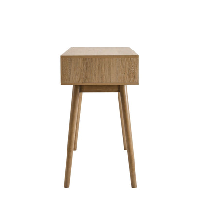 DUS-CC2-08028 Grade-B Dusk Dora Dressing Table Console - Light Wood RRP £159.00