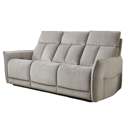 Aspire Ashford Grade B Acier Woven Chenille 3 Seater Power Recliner Sofa RRP £965