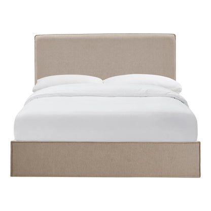 DUS-CC2-06480 Grade-B Dusk Oslo Double Ottoman Storage Bed - Textured Oatmeal RRP £319.00