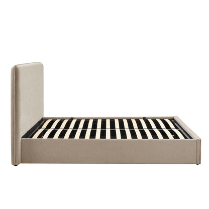 DUS-CC2-06480 Grade-B Dusk Oslo Double Ottoman Storage Bed - Textured Oatmeal RRP £319.00