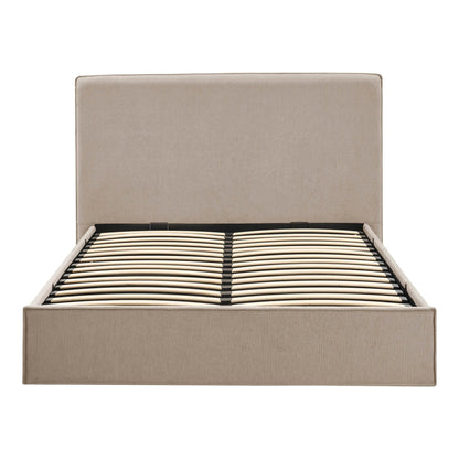 DUS-CC2-06480 Grade-B Dusk Oslo Double Ottoman Storage Bed - Textured Oatmeal RRP £319.00