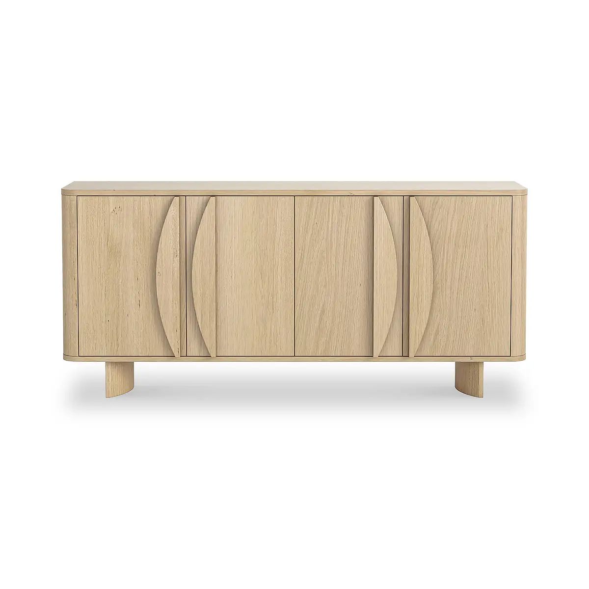 Roseland Grade B Furniture Whitstone Light Oak 4 Door Large Sideboard RRP £680