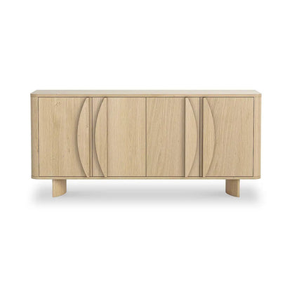 Roseland Grade B Furniture Whitstone Light Oak 4 Door Large Sideboard RRP £680