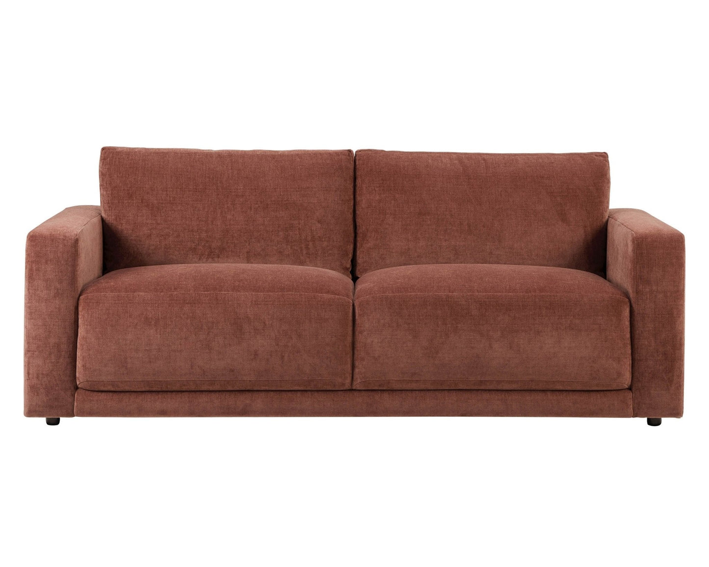 Dusk Grade B Chicago Chenille Dark Rust 3 Seater Sofa RRP £512