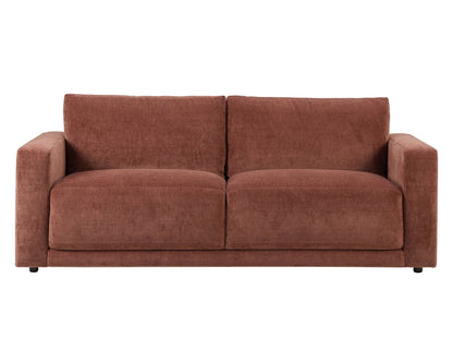 Dusk Grade B Chicago Chenille Dark Rust 3 Seater Sofa RRP £512