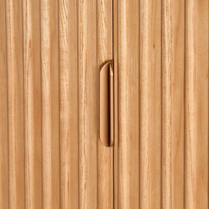 Dusk Elena Grade B Ash Light Wood 2 Door Double Wardrobe with Drawers RRP £389