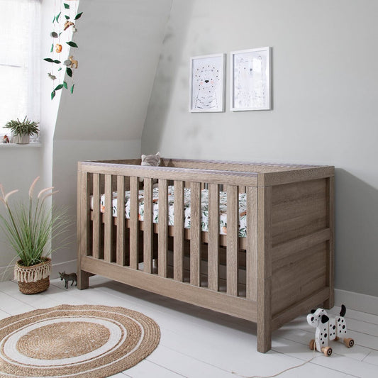 Tutti Bambini Grade B Modena 3 in 1 Cot Bed - Oak RRP £239