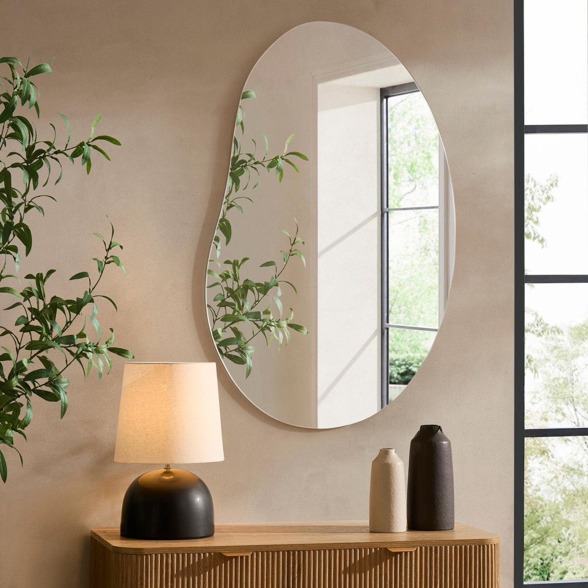 DUS-CC2-06072 Grade-B Dusk Pond Wall Mirror RRP £50.00